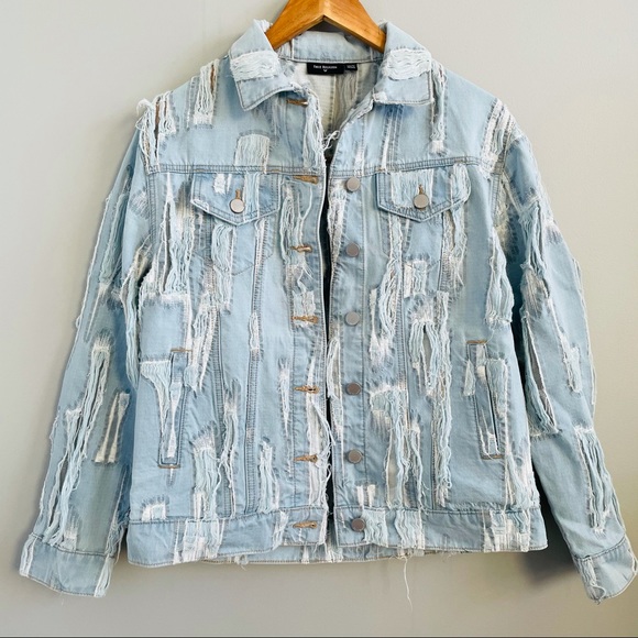 True Religion | Distress Denim Jacket - Picture 2 of 8